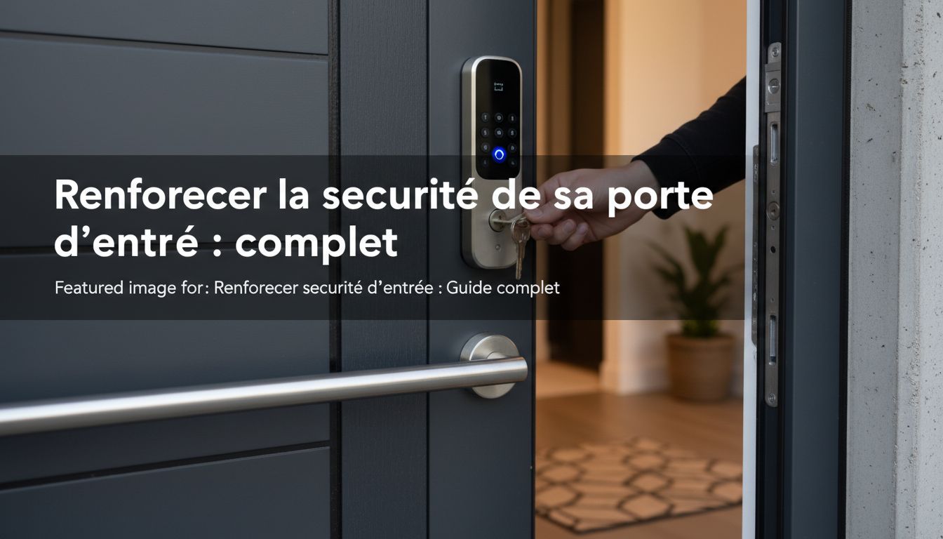 Renforcer la sécurité de sa porte d’entrée : Guide complet