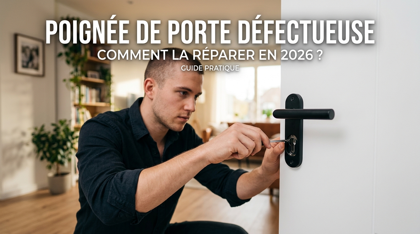 Poignée de porte défectueuse : Comment la réparer en 2026 ?