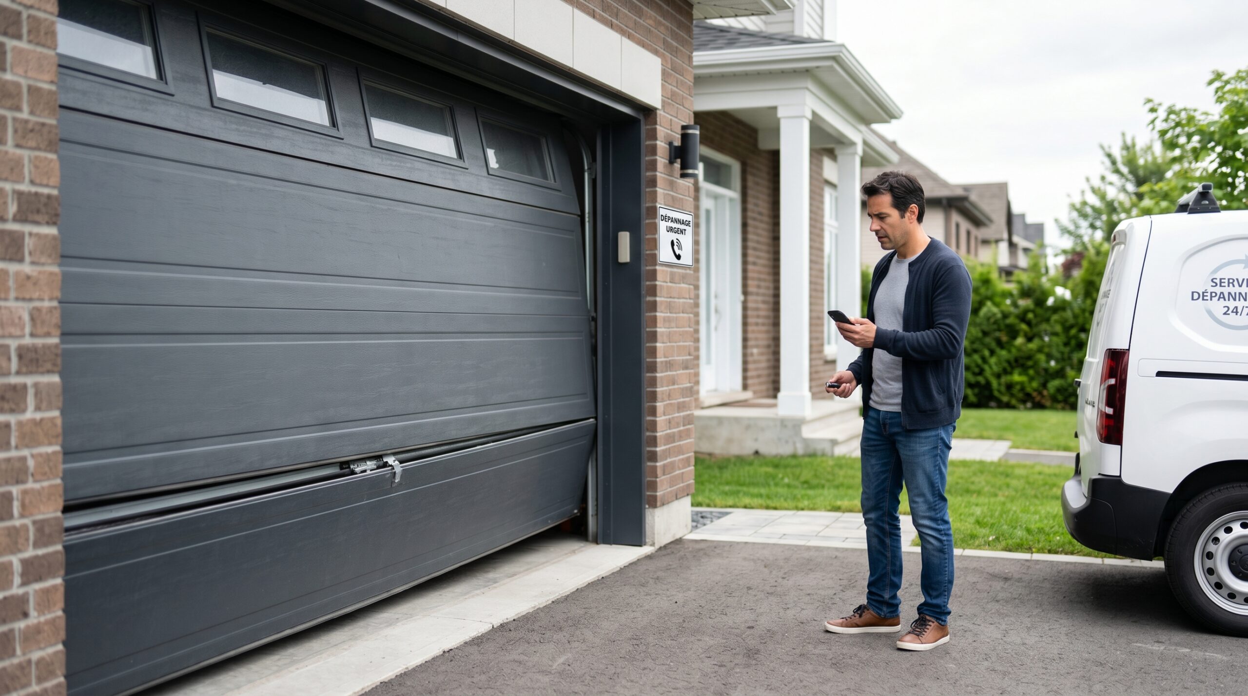 Porte de garage bloquée : solutions et dépannage urgent