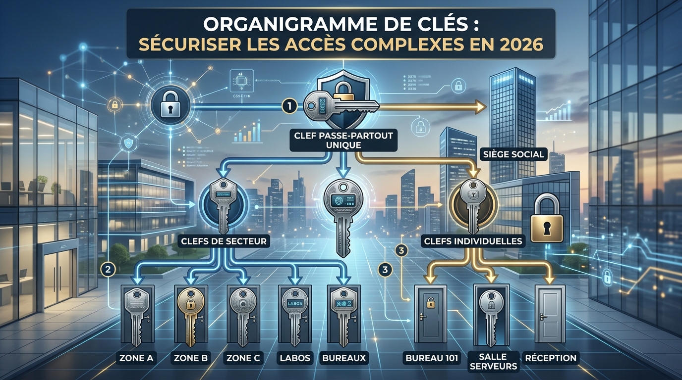 Organigramme de clés : Sécuriser les accès complexes en 2026