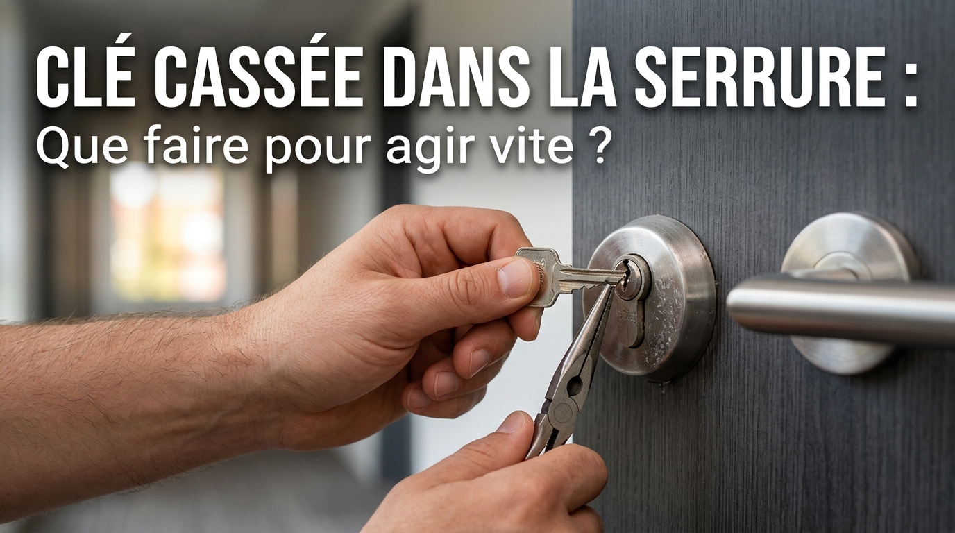 Clé cassée dans la serrure : Que faire pour agir vite ?